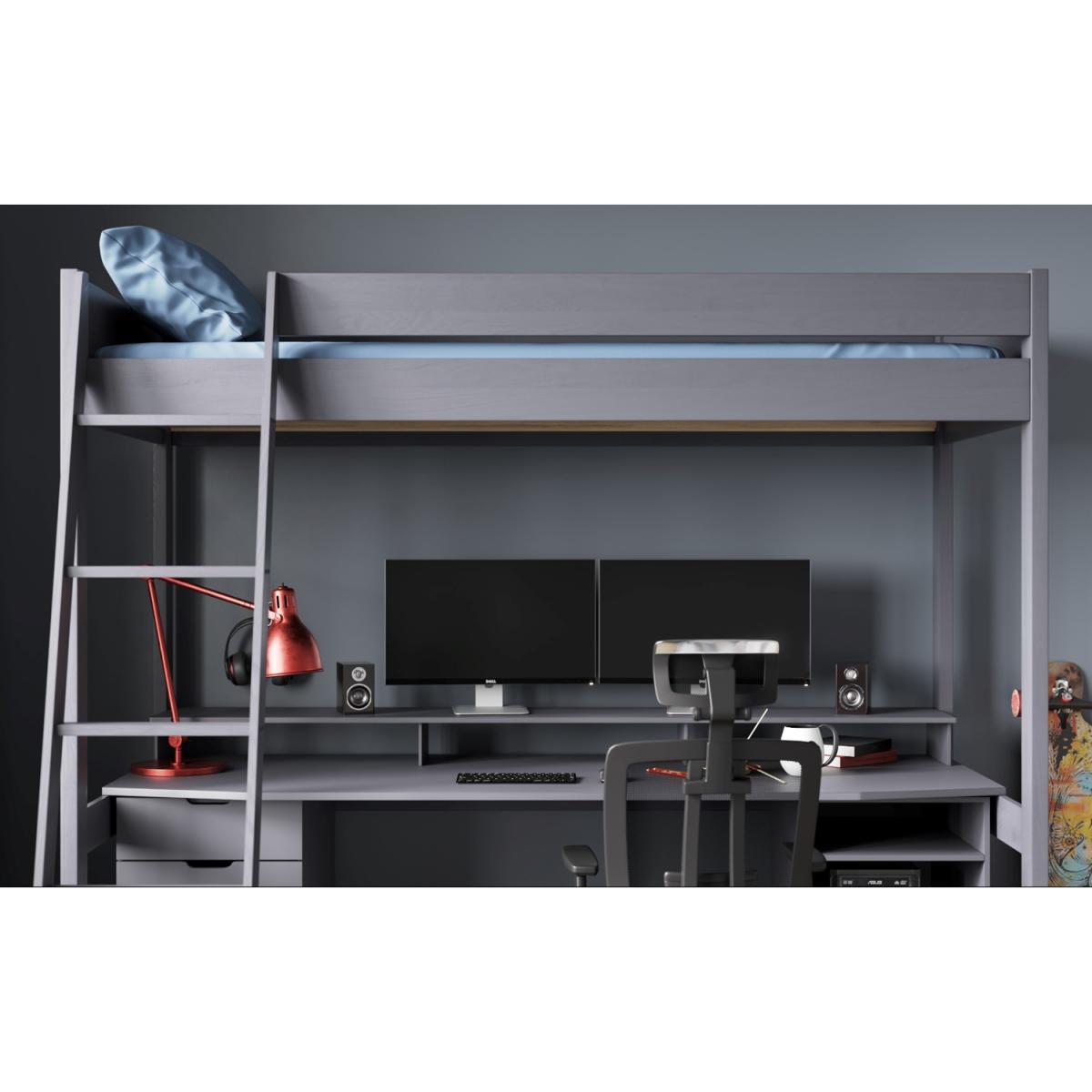 Noomi Tera Solid Wood Gaming High Sleeper Bed - – image 3