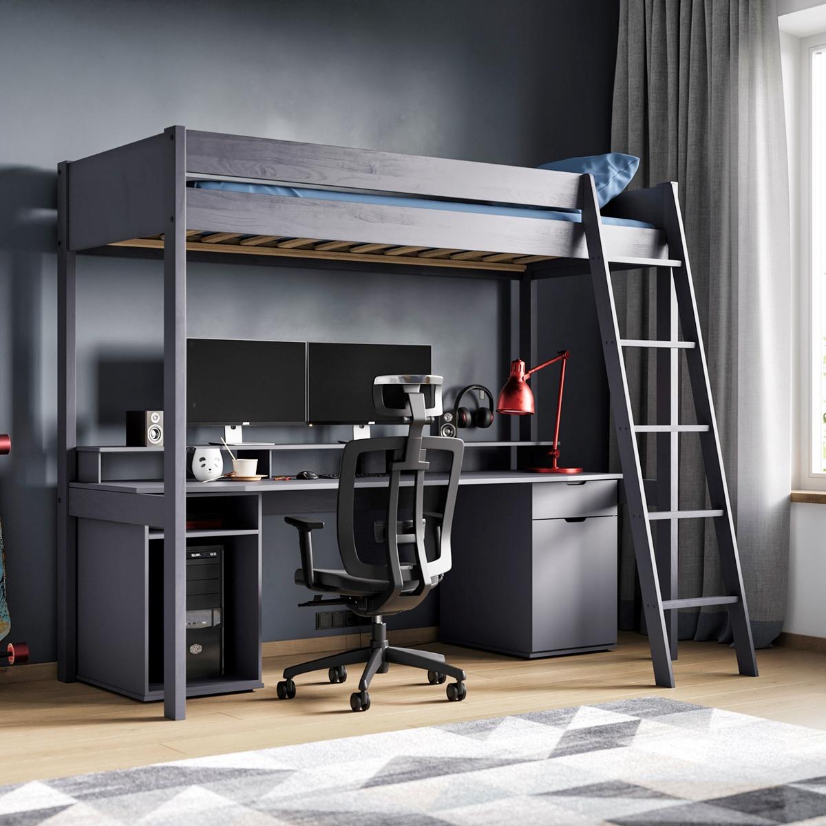 Noomi Tera Solid Wood Gaming High Sleeper Bed - – image 5