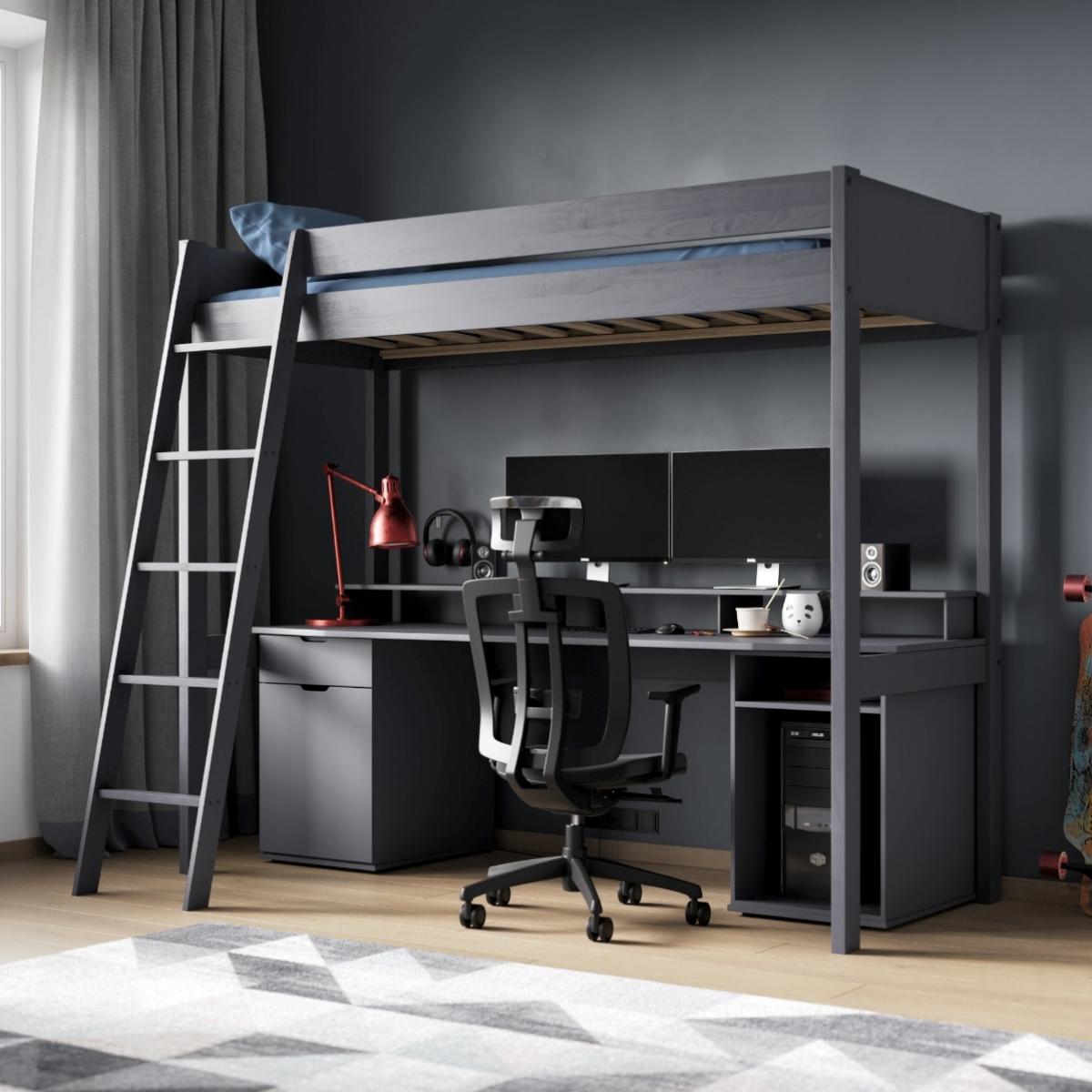 Noomi Tera Solid Wood Gaming High Sleeper Bed - – image 1