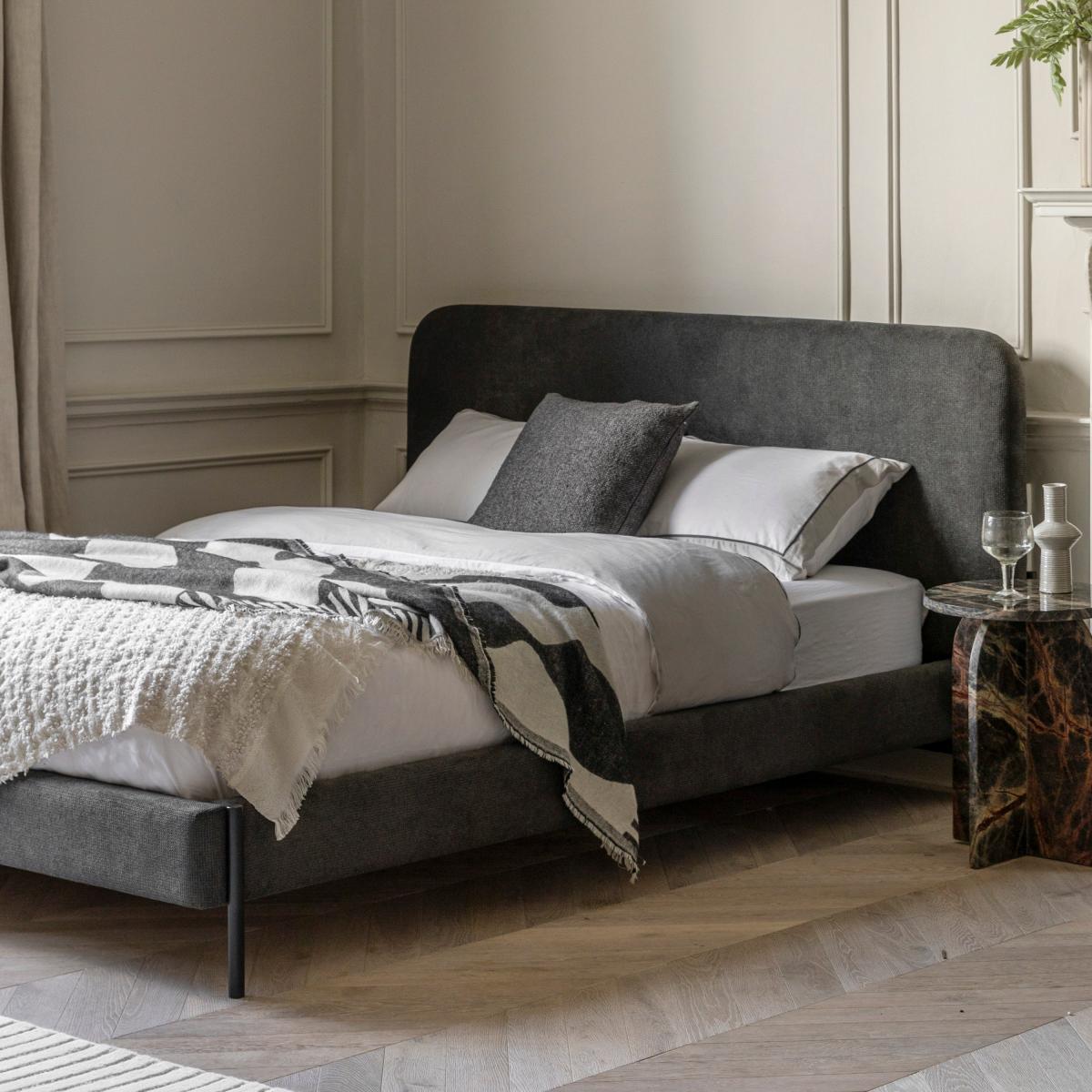 Bartow Bed Frame Warm Grey – image 2