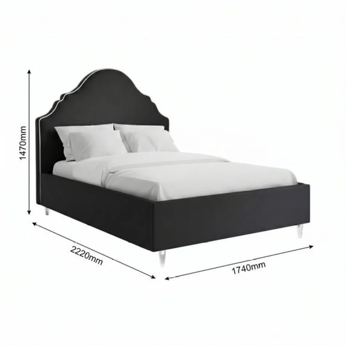 Quince Velvet Bed Frame – image 4
