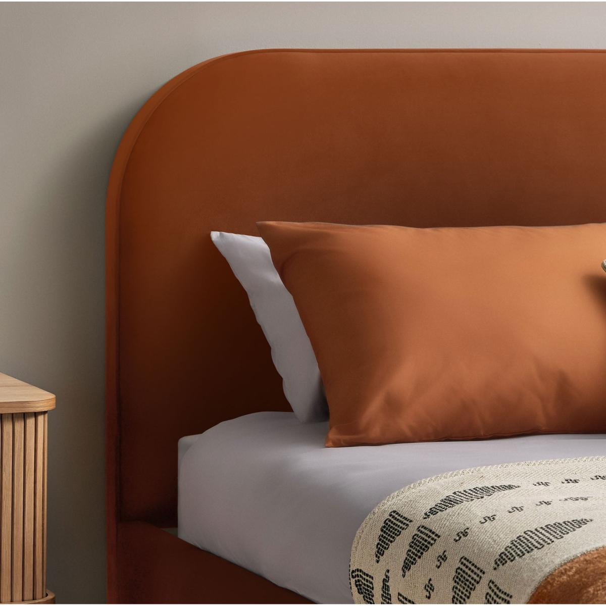 Fara Bed Frame, Velvet Amber – image 3