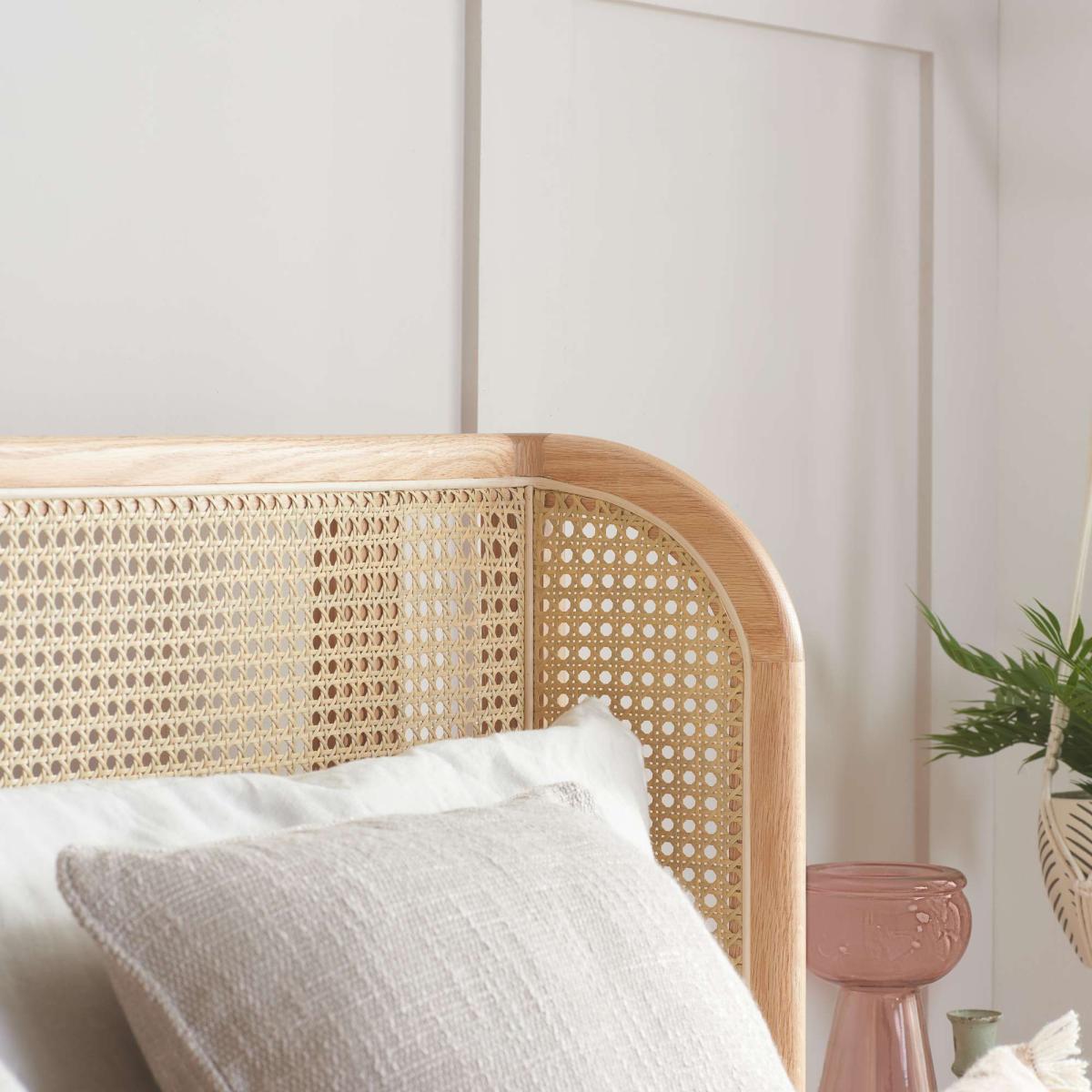 Birlea Astrid Rattan Bed Frame, Oak Oak – image 3