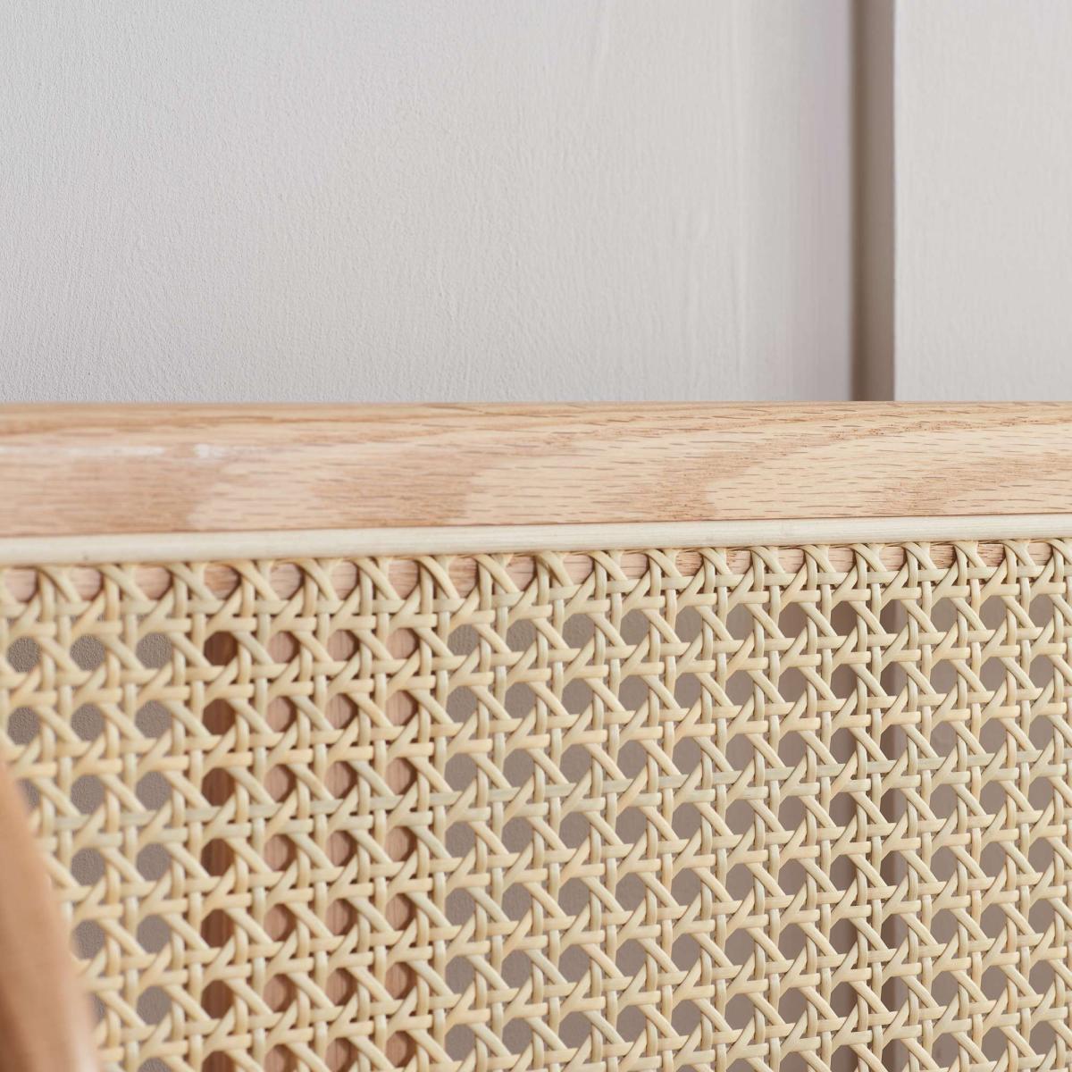 Birlea Astrid Rattan Bed Frame, Oak Oak – image 5