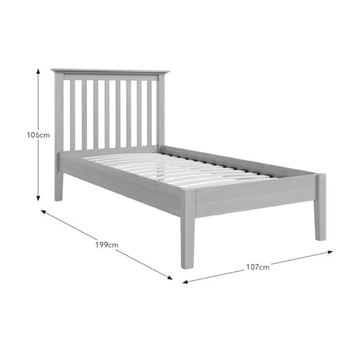 Lynton Tapered Leg Bed Frame – image 8