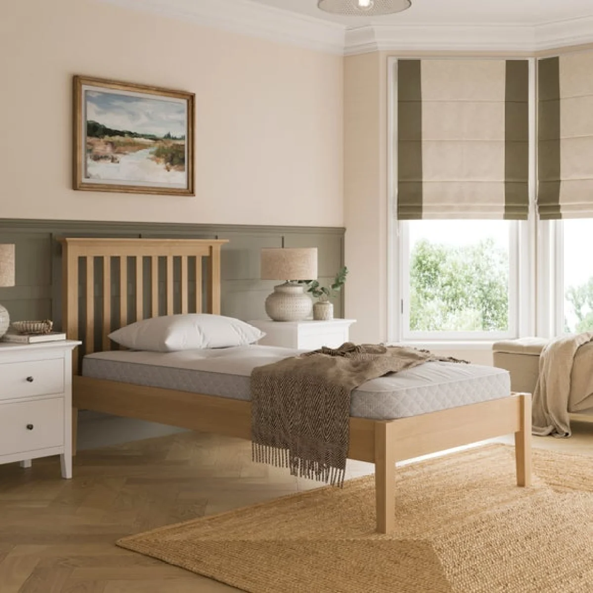 Lynton Tapered Leg Bed Frame – image 1