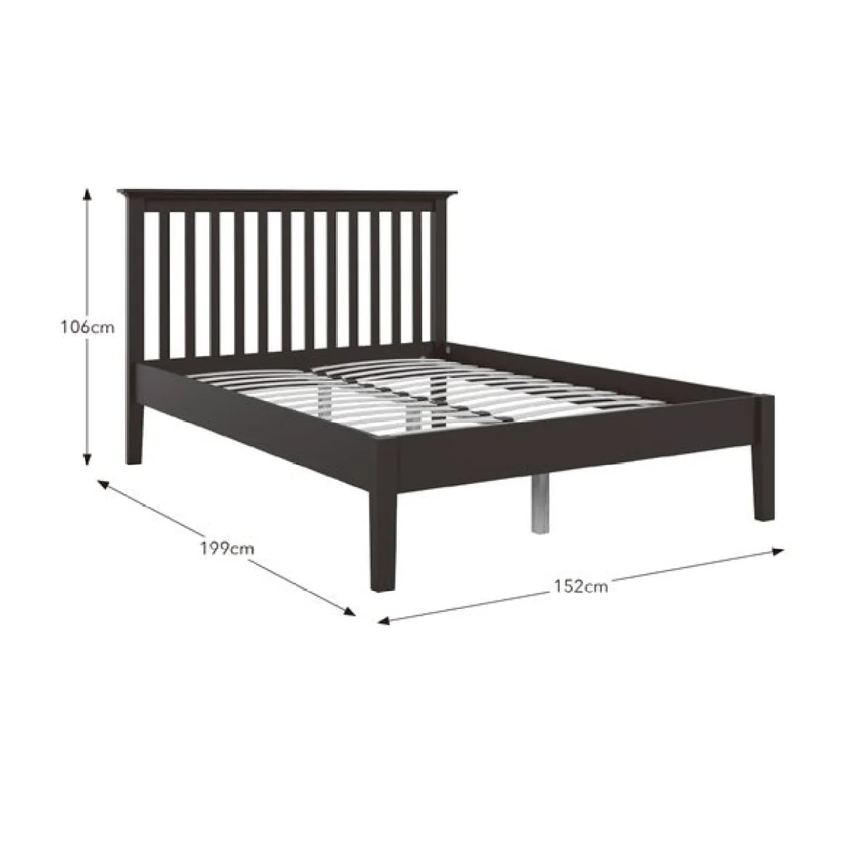 Lynton Tapered Leg Bed Frame – image 7