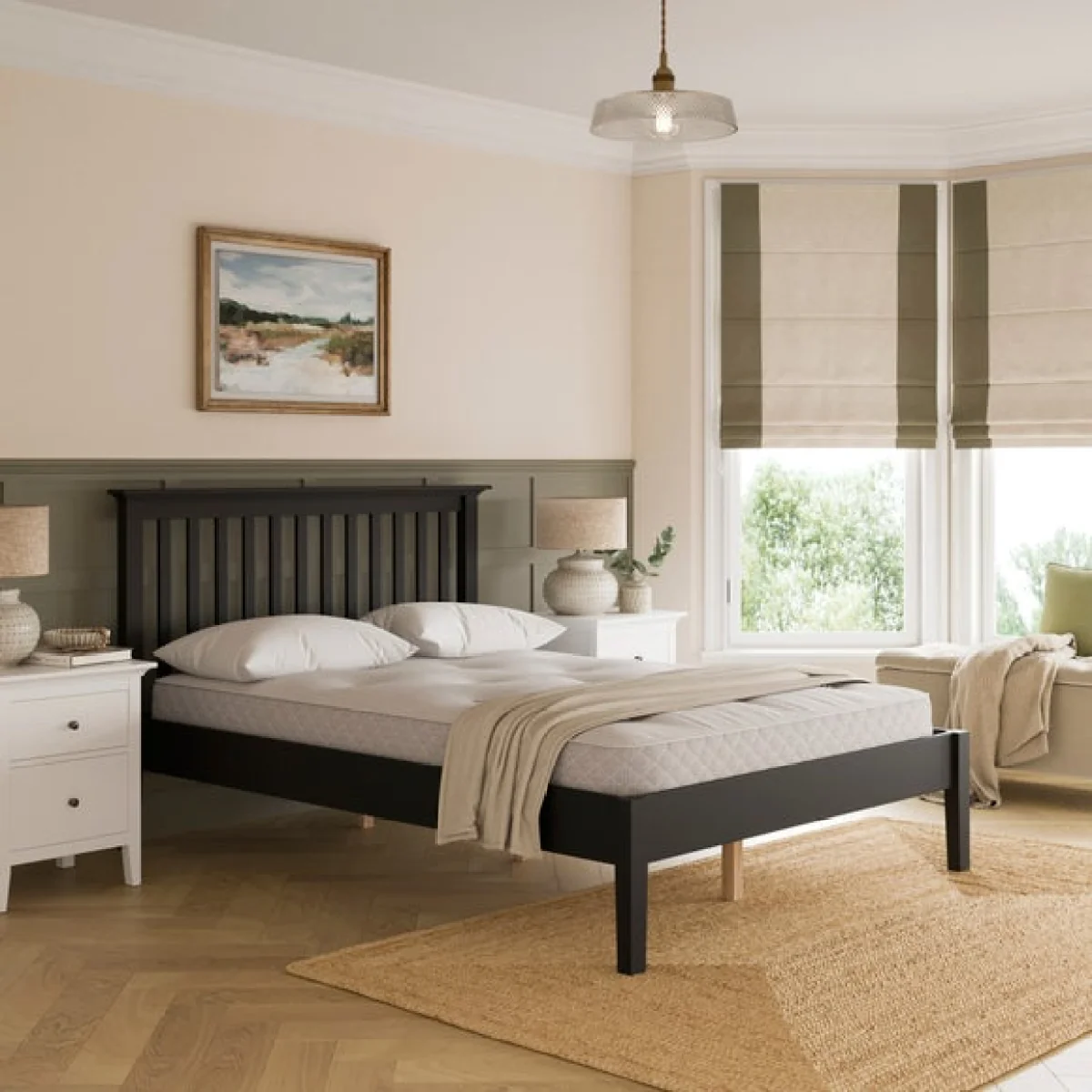 Lynton Tapered Leg Bed Frame – image 1