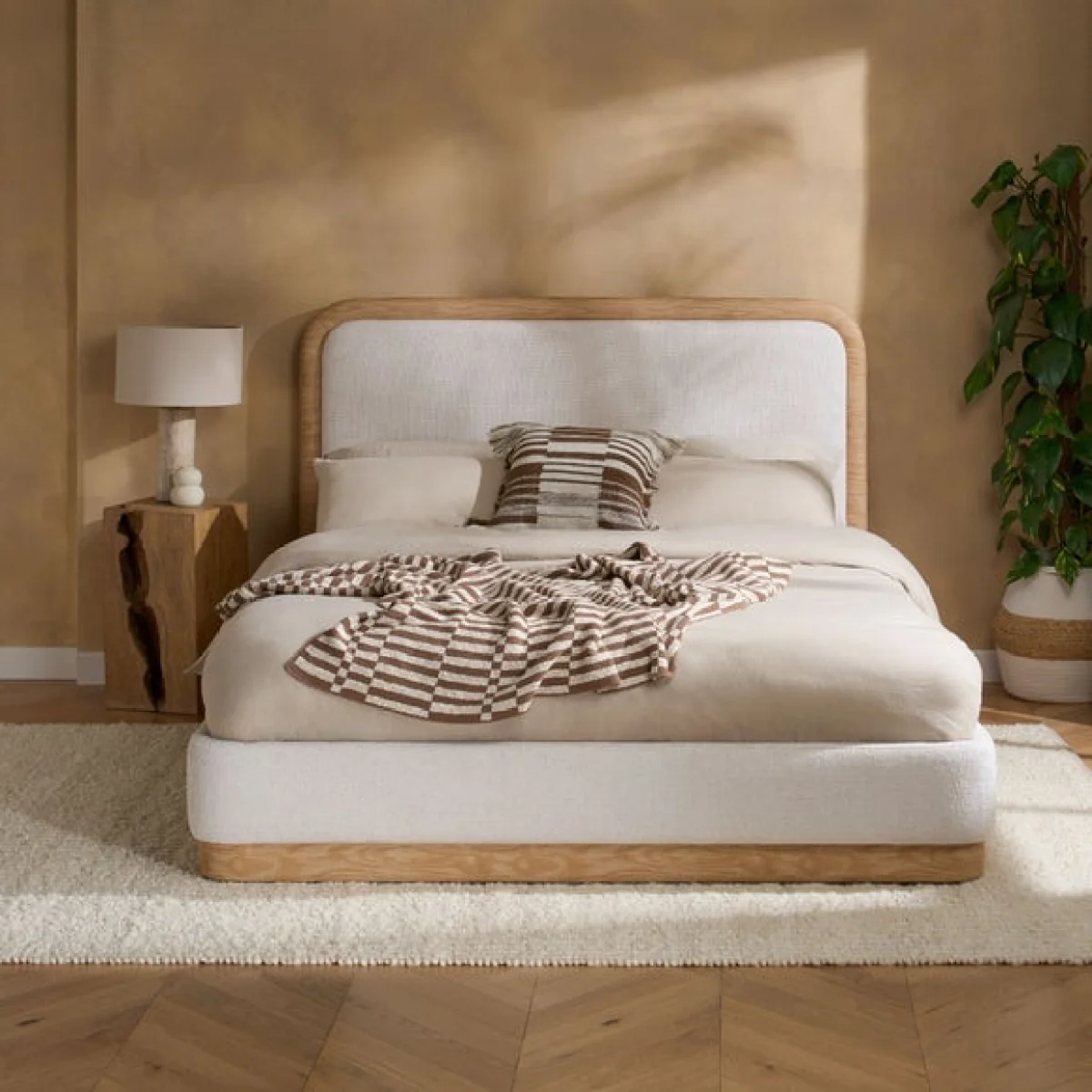 Girona Chenille Bed Frame – image 2