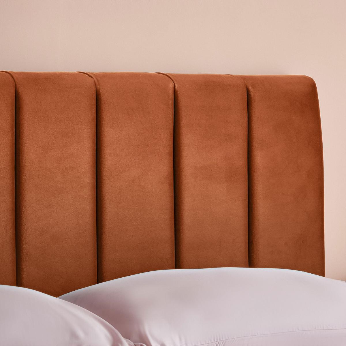 Octavia Bed Frame, Velvet Amber – image 4
