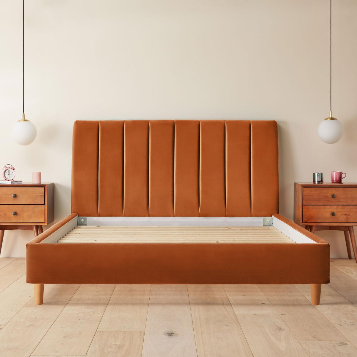 Octavia Bed Frame, Velvet Amber – image 7