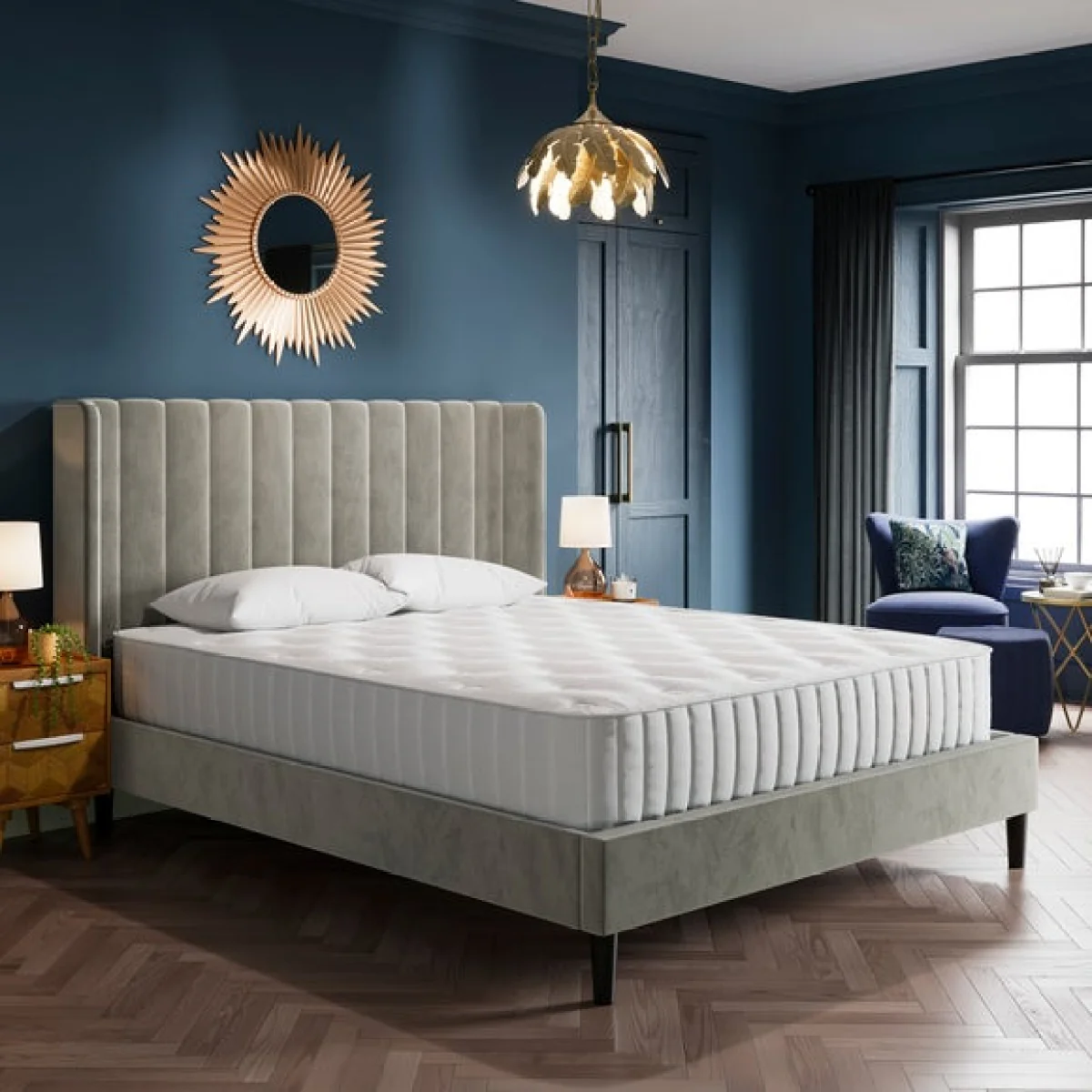 Alara Velvet Bed – image 2