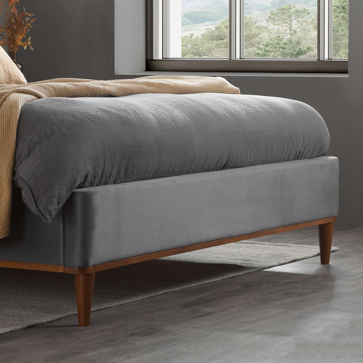 Birlea Lincoln Bed Frame, Velvet Grey – image 2