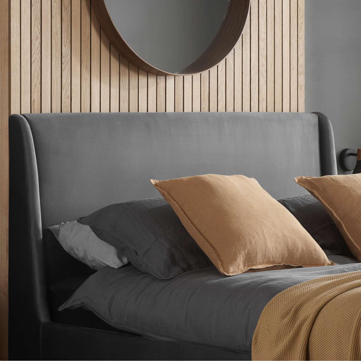 Birlea Lincoln Bed Frame, Velvet Grey – image 5