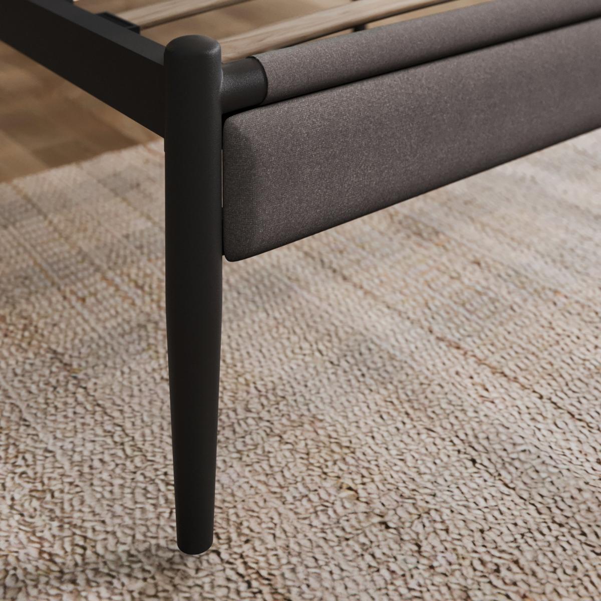 Marlo Metal Kingsize Bed Charcoal – image 1