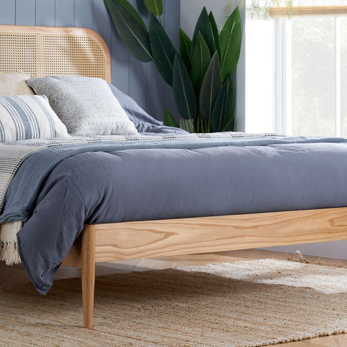 Birlea Elina Rattan Bed Frame, Oak Oak – image 3