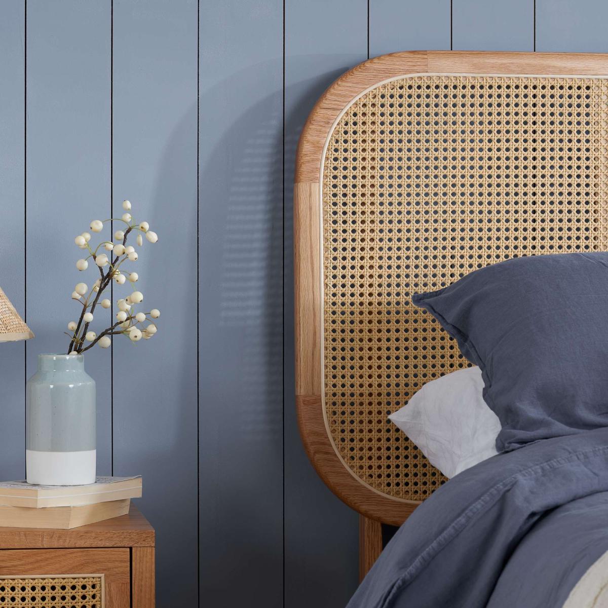 Birlea Elina Rattan Bed Frame, Oak Oak – image 5