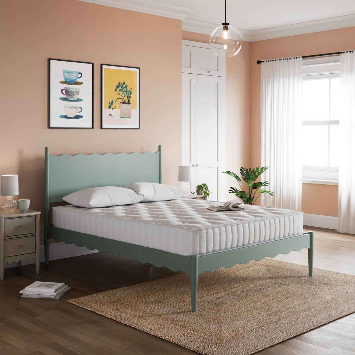 Emilie Bed Frame, Wood Lilypad – image 1