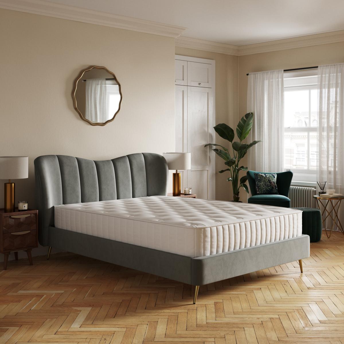 Starla Velvet Bed Dove (Grey) – image 2