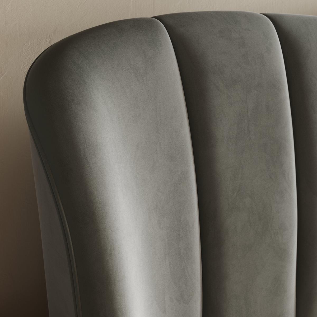 Starla Velvet Bed Dove (Grey) – image 5