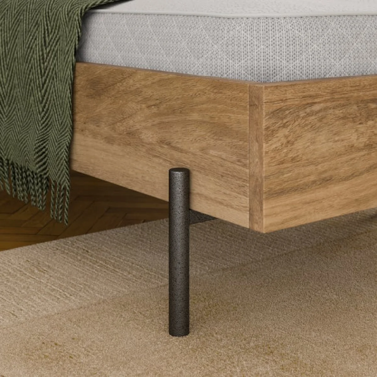 Bryant Bed Frame, Mango Wood Effect – image 3