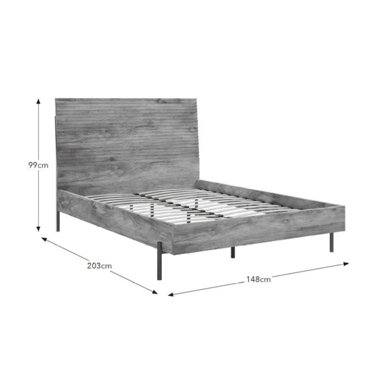Bryant Bed Frame, Mango Wood Effect – image 7