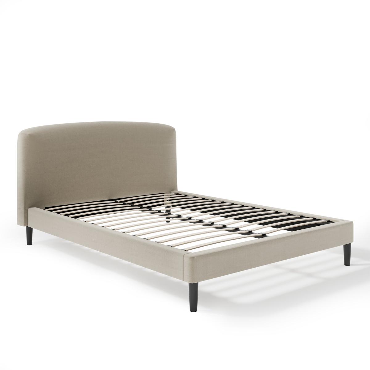 Modern Curved Upholstered Bed Frame Bottle (Green) – image 3