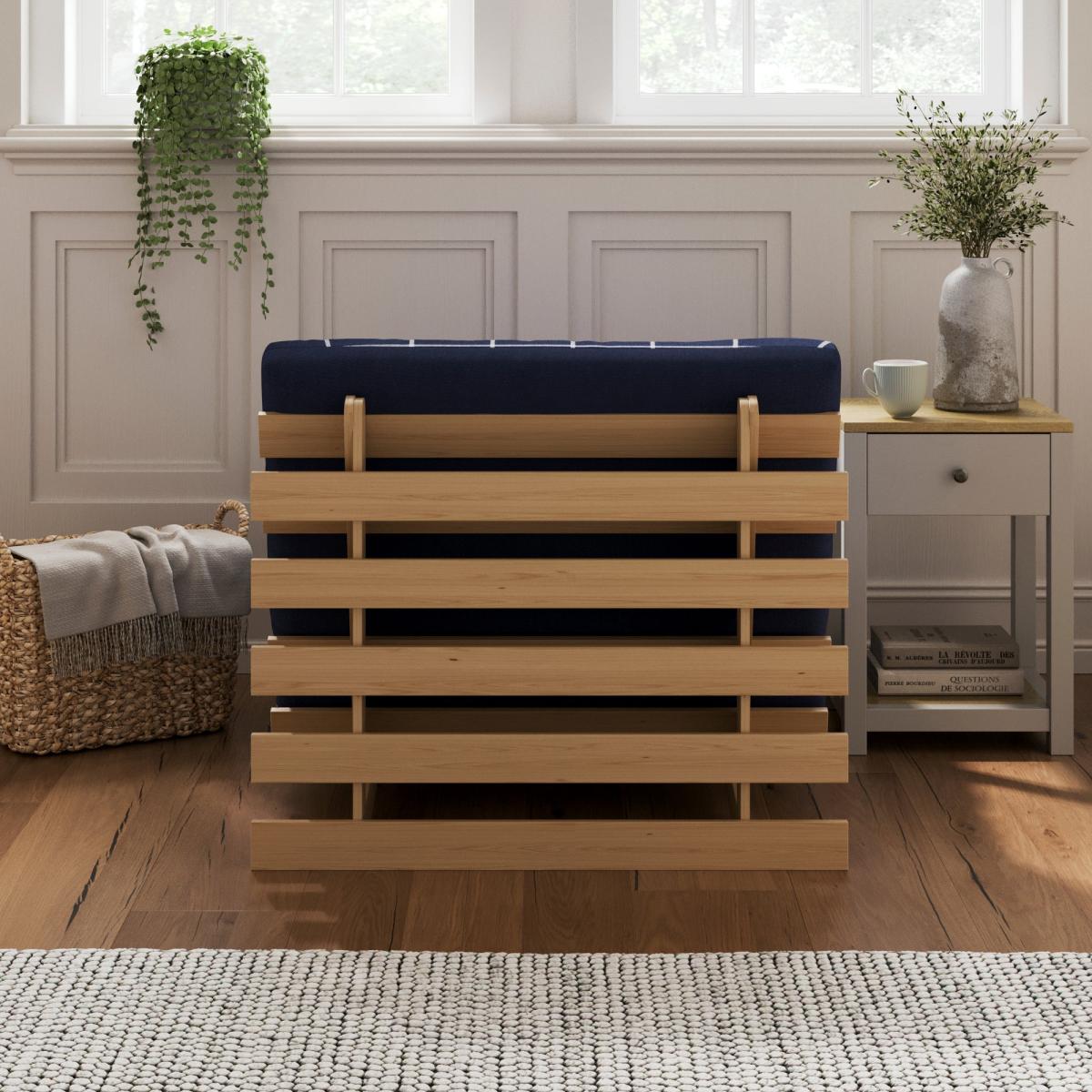 Mito Single Window Pane Check Futon Navy – image 4