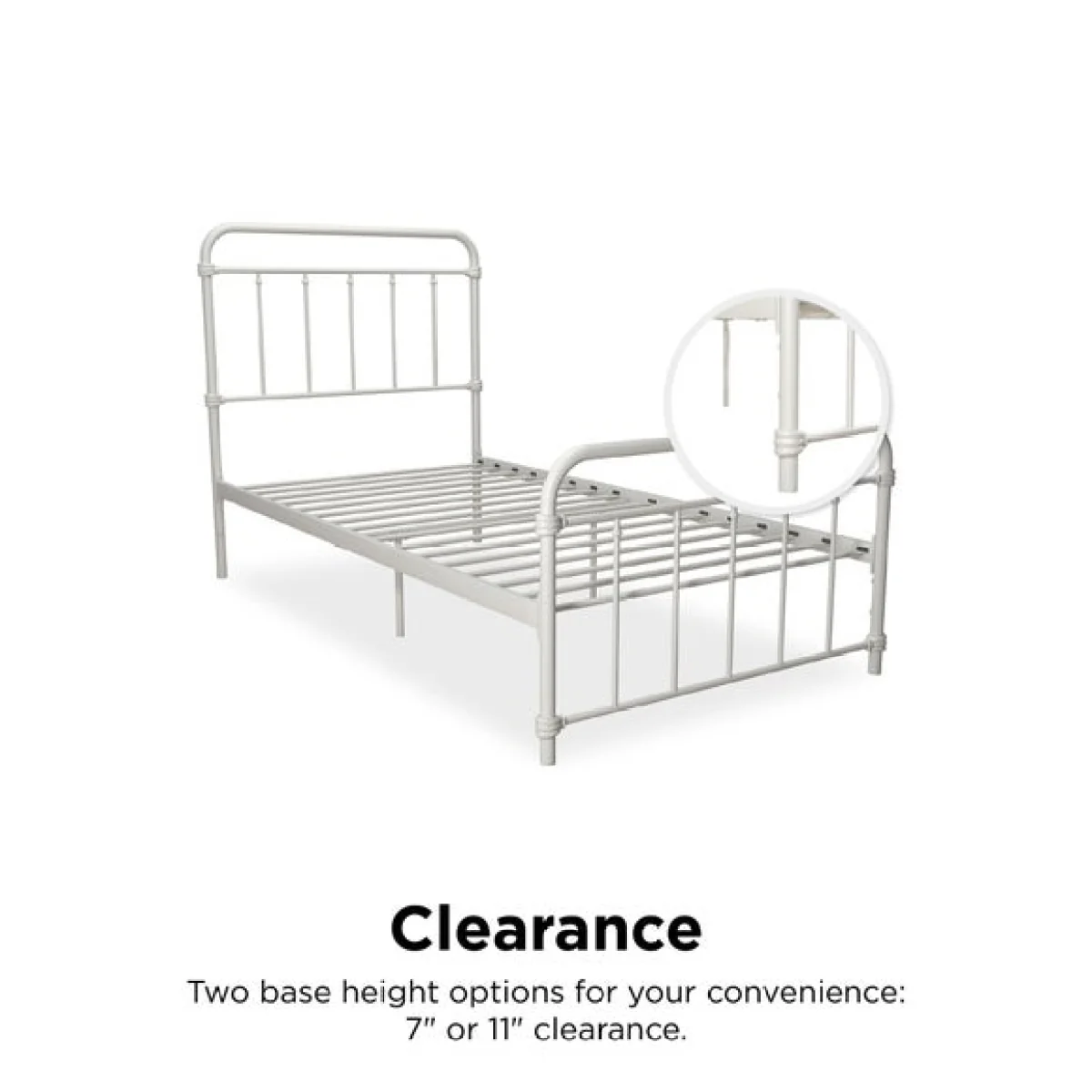Return - Dorel Home Wallace Metal Bed, Single – image 7