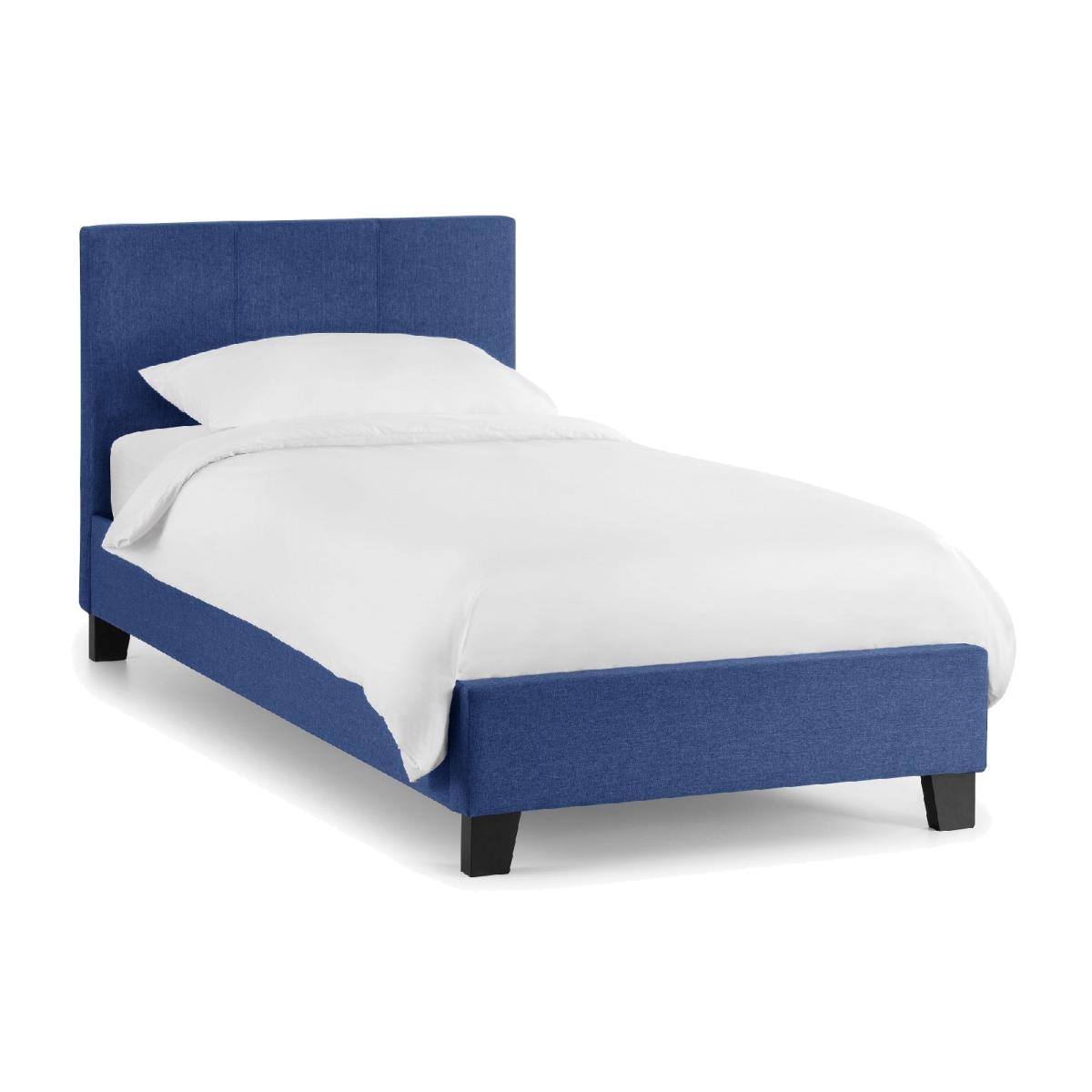 Rialto Fabric Bed Frame Blue – image 1