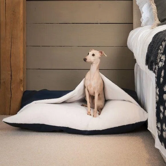 Lords and Labradors Rhino Leather Sleepy Burrow Dog Bed – image 1