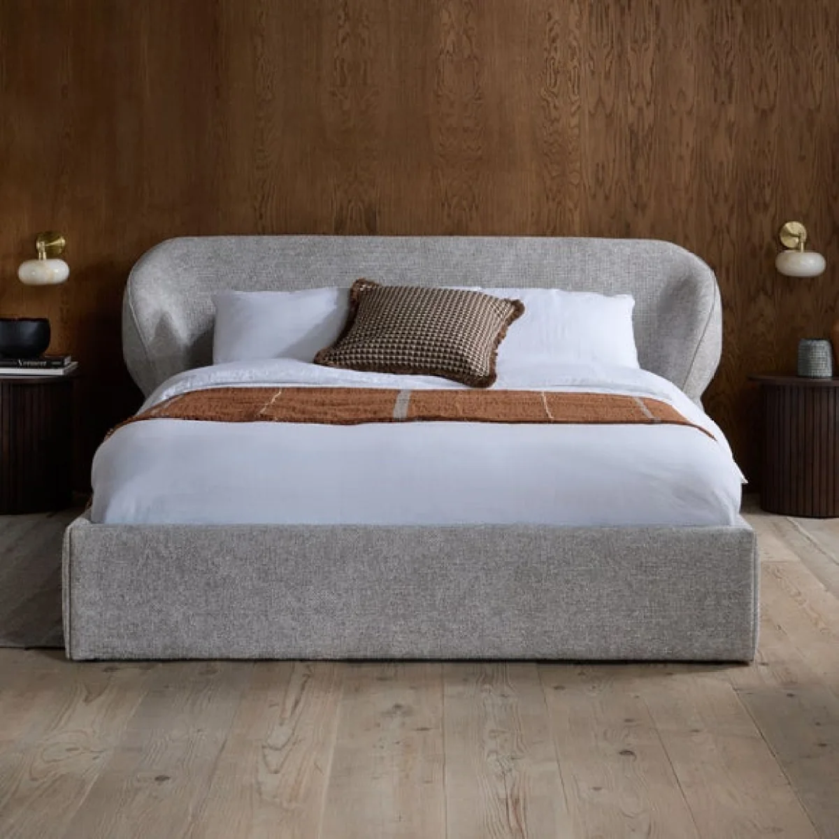Milan Chenille Bed Frame – image 2