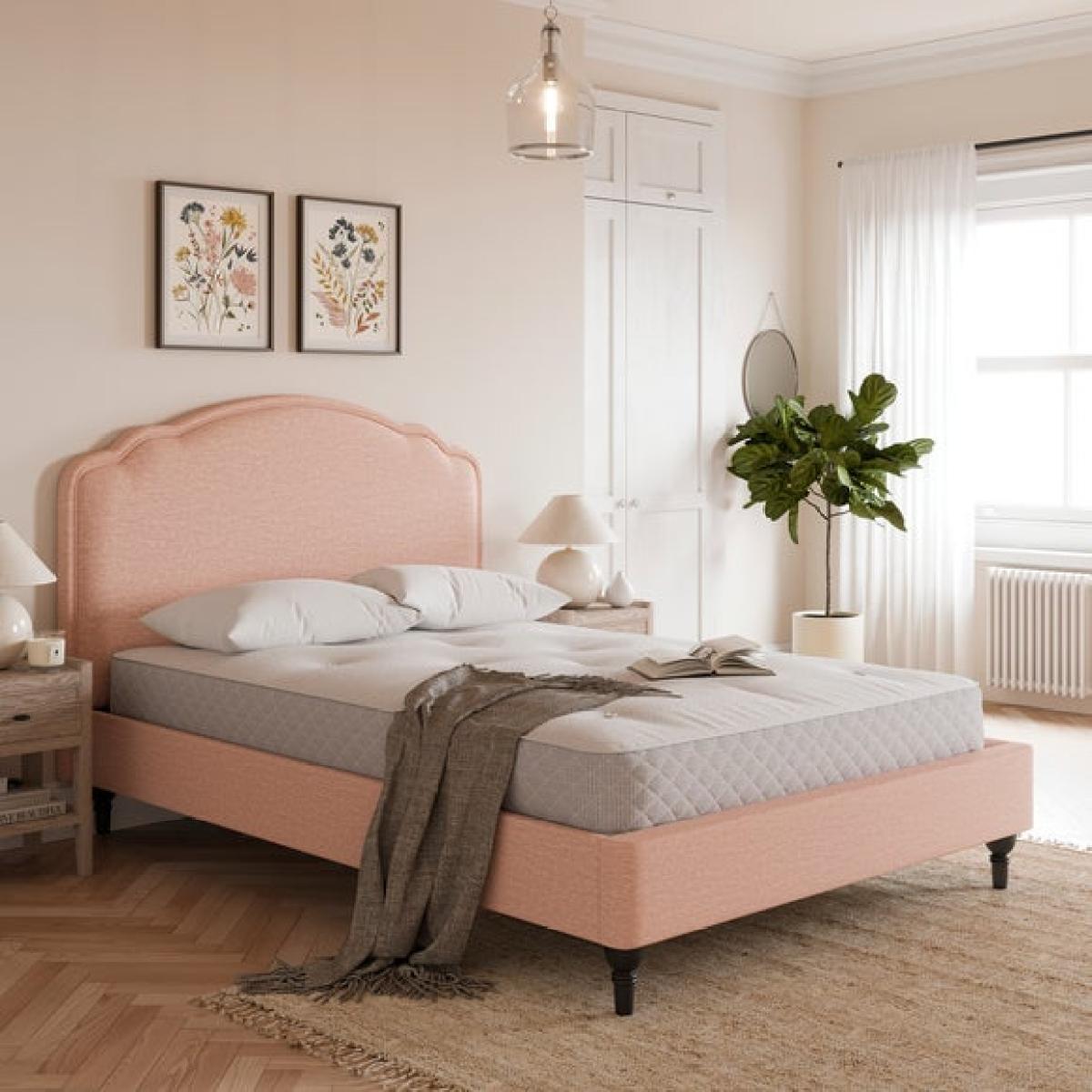 Ella Timeless Chenille Bed Frame – image 1