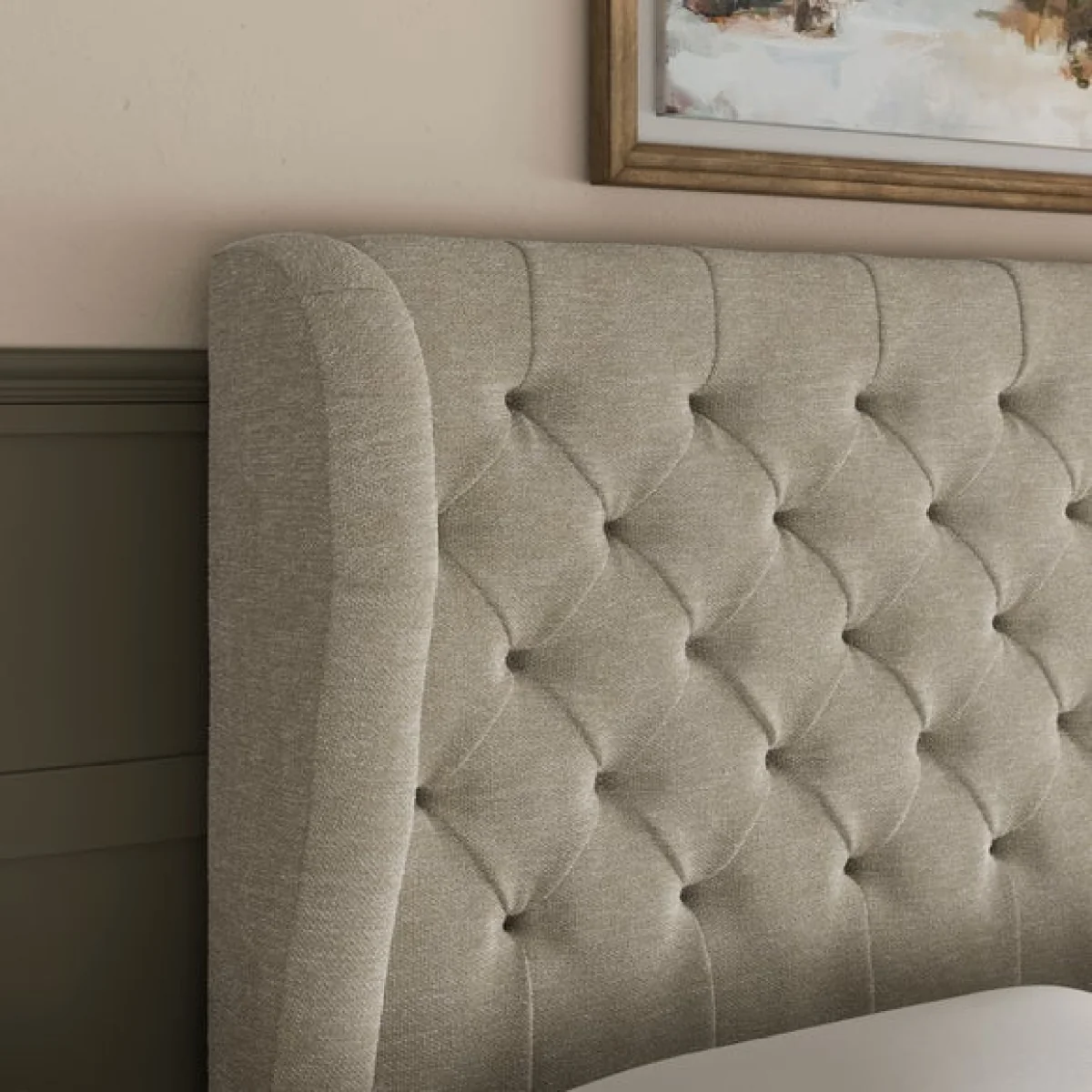 Beatrice Buttoned Chenille Bed – image 5