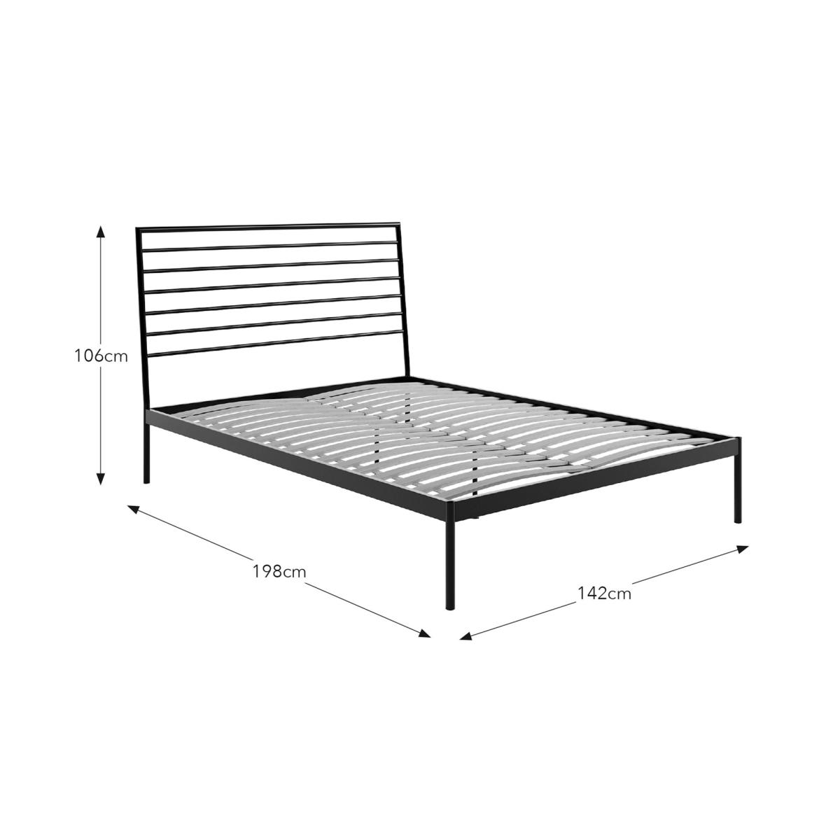 Raffy Bed Frame, Metal Black – image 6