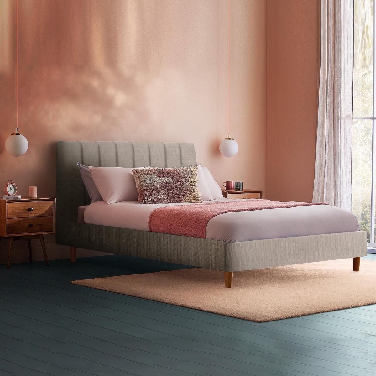 Silentnight Octavia Bed Frame, Woven Dove (Grey) – image 2