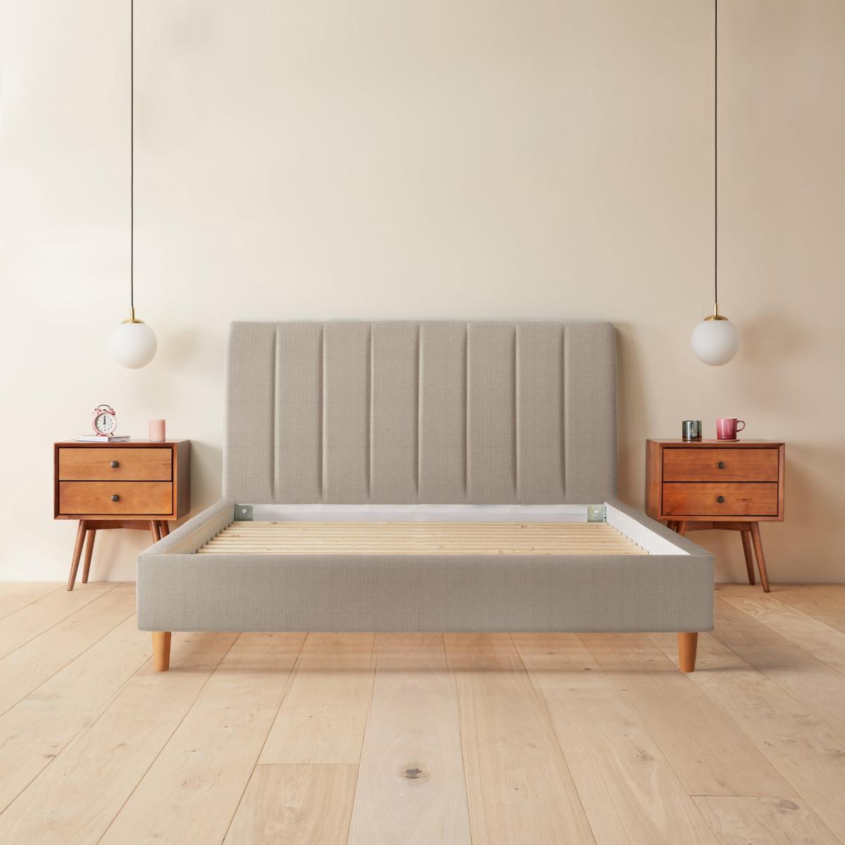 Silentnight Octavia Bed Frame, Woven Dove (Grey) – image 3