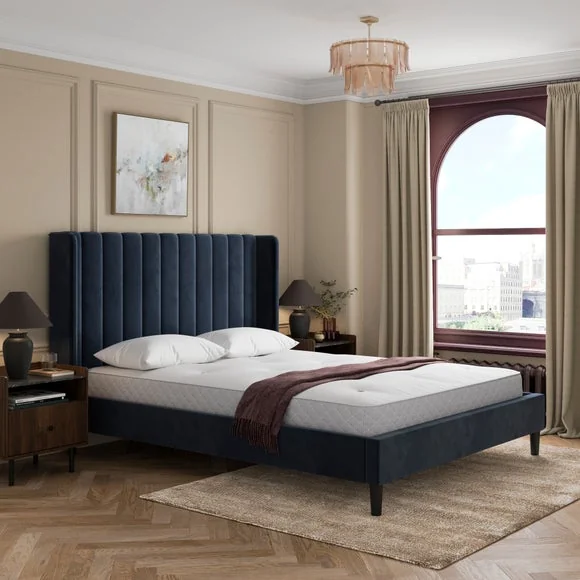 Alara Velvet Bed – image 1