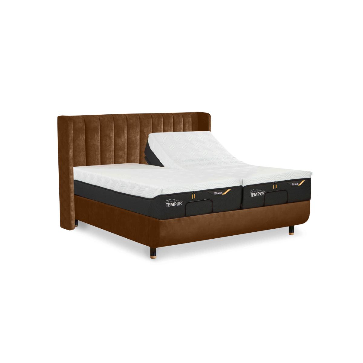 TEMPUR - Arc Ergo Smart Base Bed Frame with Lodret Headboard - Black & Gold – image 2