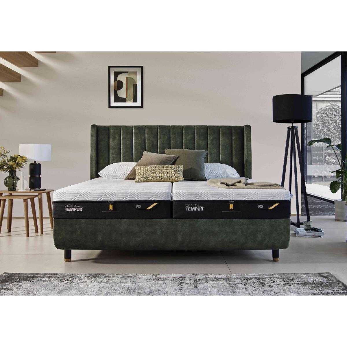 TEMPUR - Arc Ergo Smart Base Bed Frame with Lodret Headboard - Black & Gold – image 5