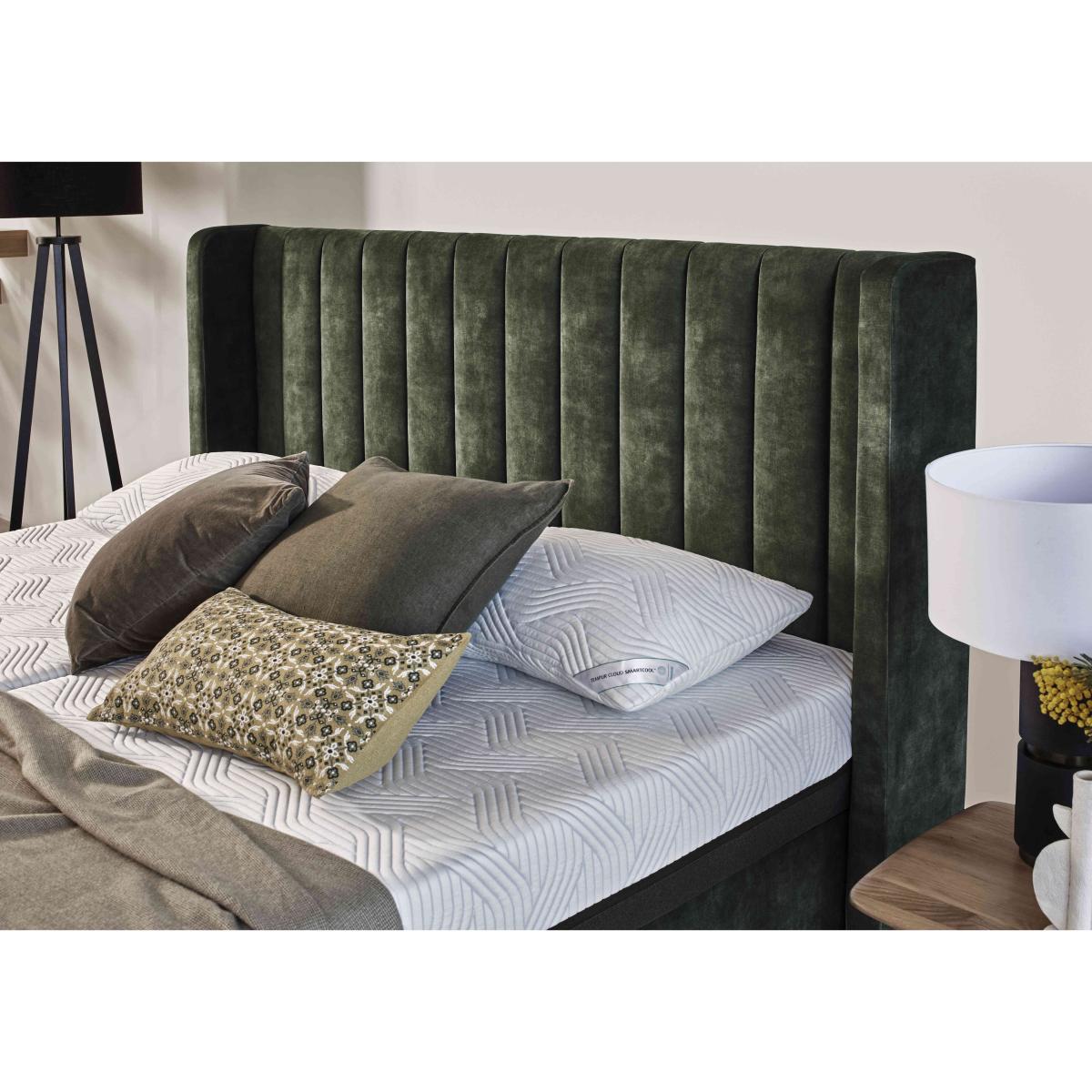 TEMPUR - Arc Ergo Smart Base Bed Frame with Lodret Headboard - Black & Gold – image 6
