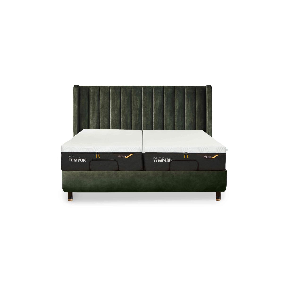TEMPUR - Arc Ergo Smart Base Bed Frame with Lodret Headboard - Black & Gold – image 10