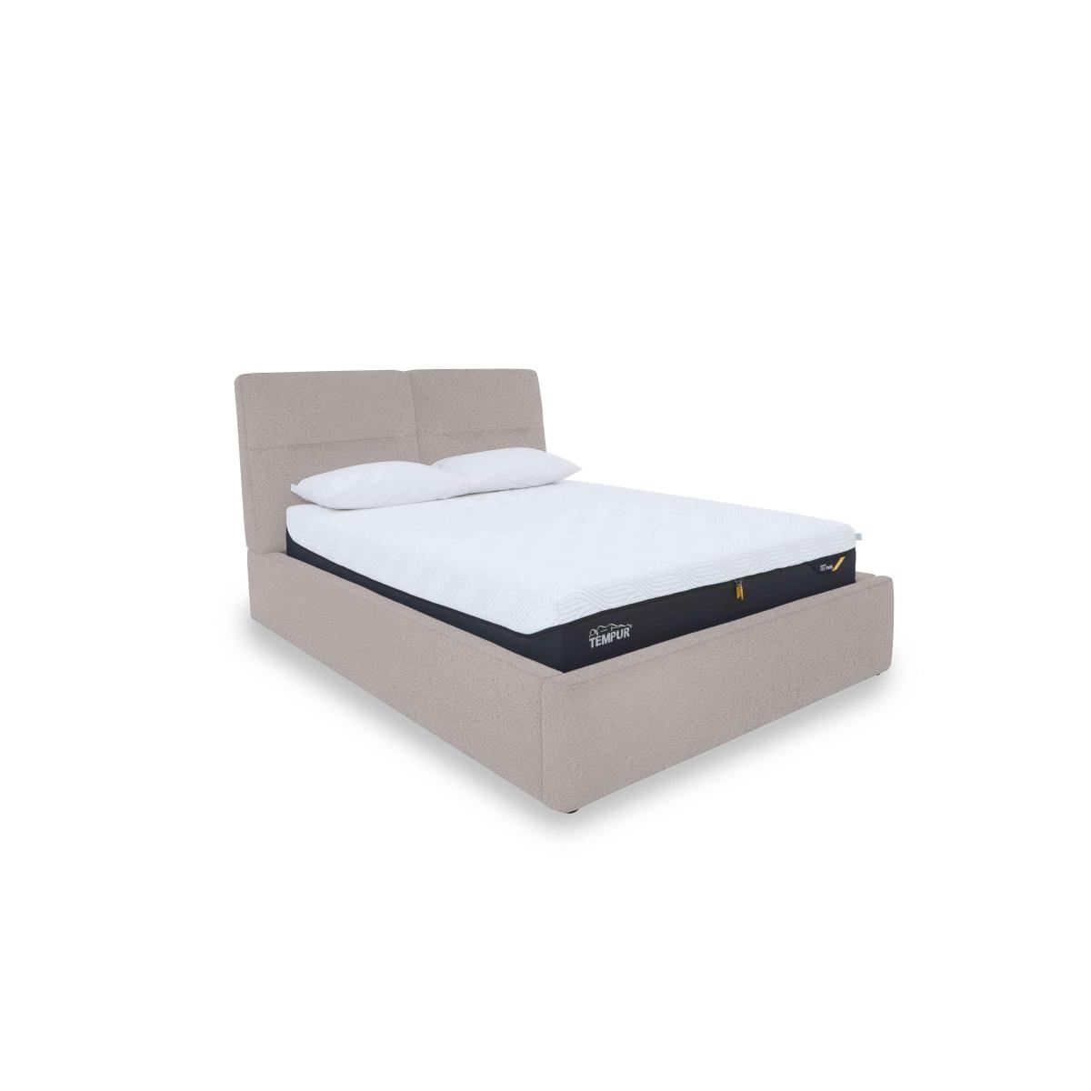 Stark Fabric Manual Ottoman Bed Frame - King Size - Feather – image 2