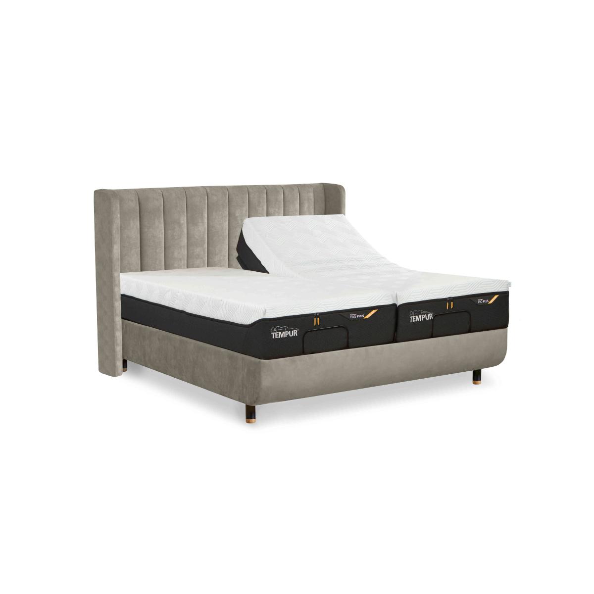 TEMPUR - Arc Ergo Smart Base Bed Frame with Lodret Headboard - King Size - Natural Ash – image 2