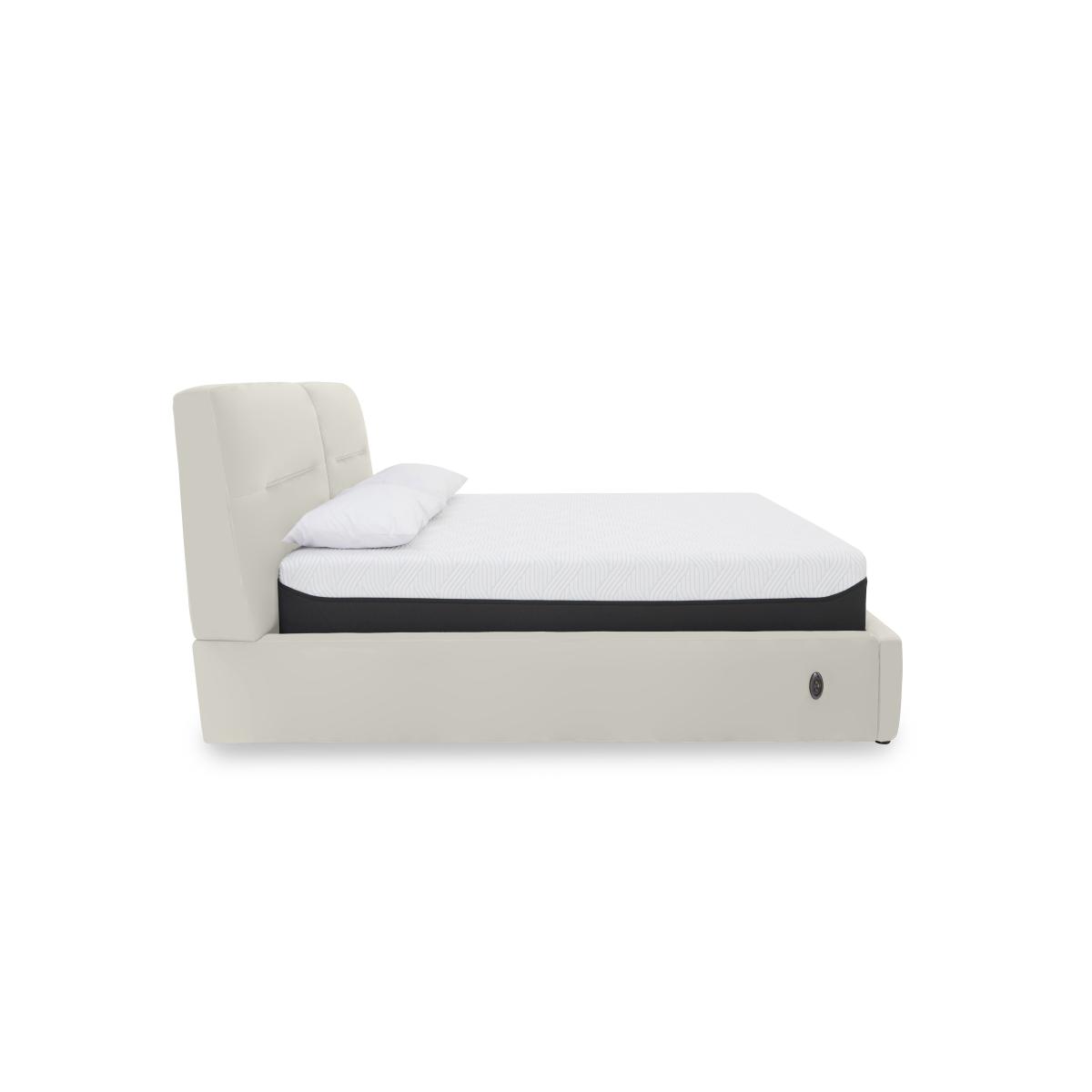 Stark Leather Electric Ottoman Bed Frame - Super King - Ocean – image 6