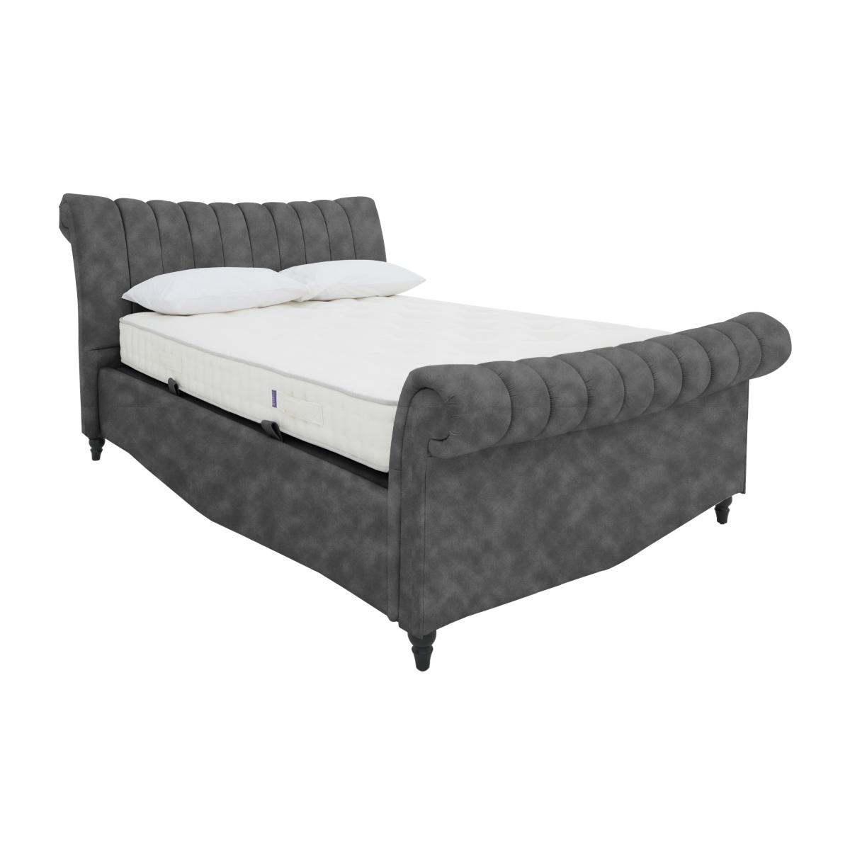 Thiago Ottoman Bed Frame - Double - Dapple Mink