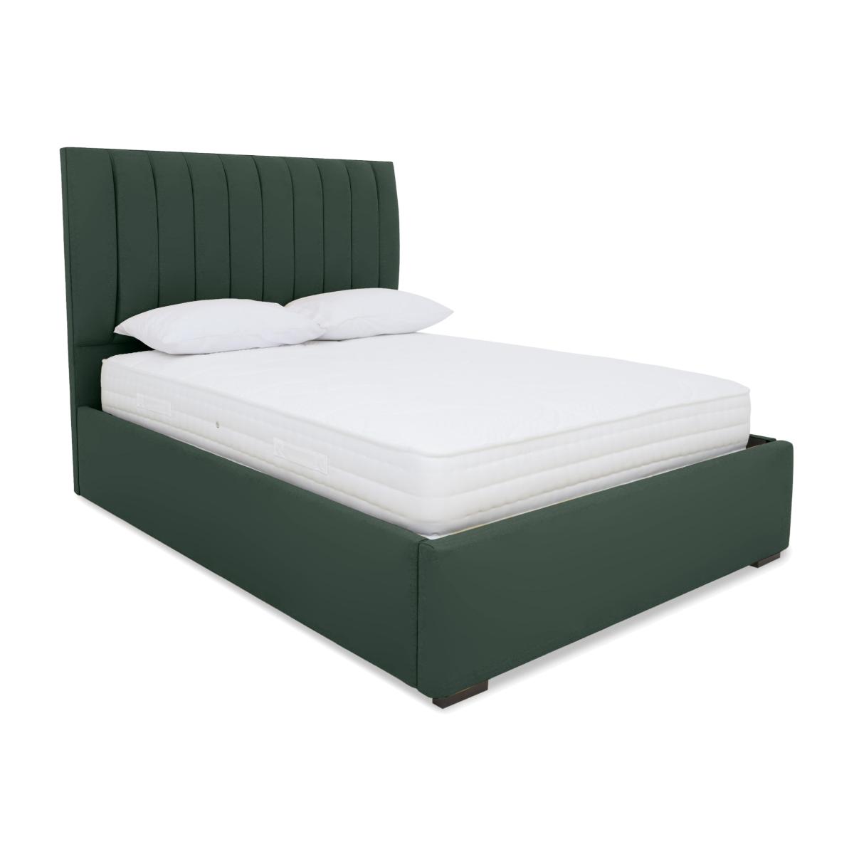 Sleep Story - Dickens Electric Ottoman Bed Frame - King Size - Plush Emerald – image 1