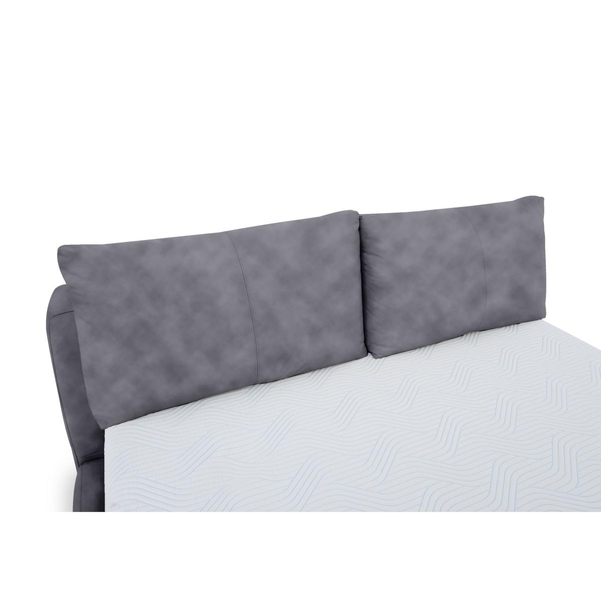 Tyrell Fabric Manual Ottoman Bed Frame - King Size - Dark Chocolate – image 4