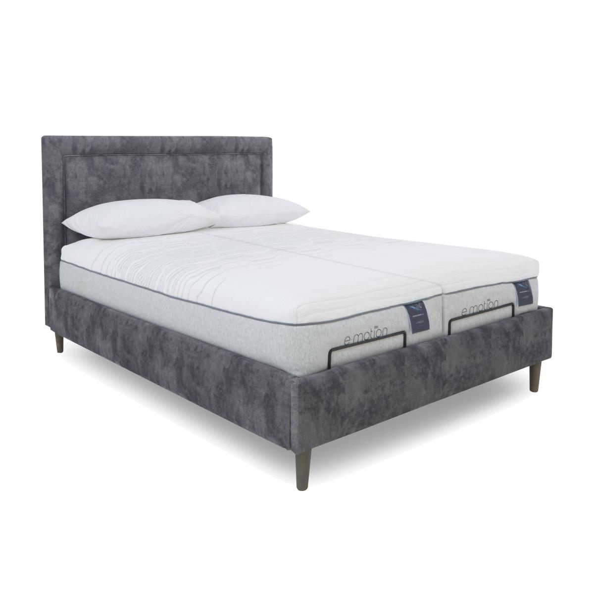 E-Motion Yumi Dual Adjustable Bed Frame with Massage Function - King Size - Sage – image 1