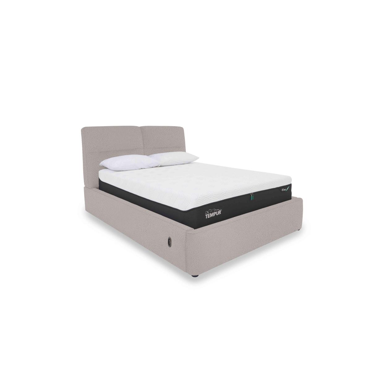 Stark Fabric Electric Ottoman Bed Frame - Super King - Feather – image 2